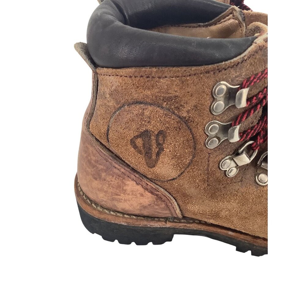 Vintage Vasque Mens Brown Leather Mountaineering Boots Hike Climb US Size 5 - Picture 4 of 12